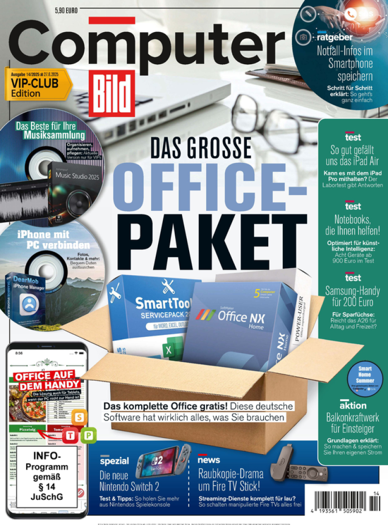 Computer BILD mit DVD